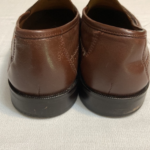 Florsheim Mens All Leather Crock Print Dress Shoes - Wide Width - EUC size 9EEE - Picture 5 of 9